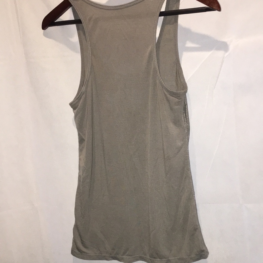 American Eagle Outfitters Boyfriend Tank | Shimmer Gray | Size S - Picture 3 of 3